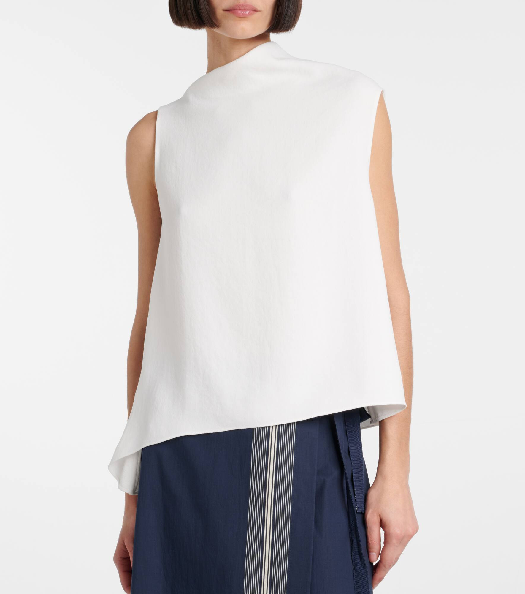 Asymmetric draped top - 6