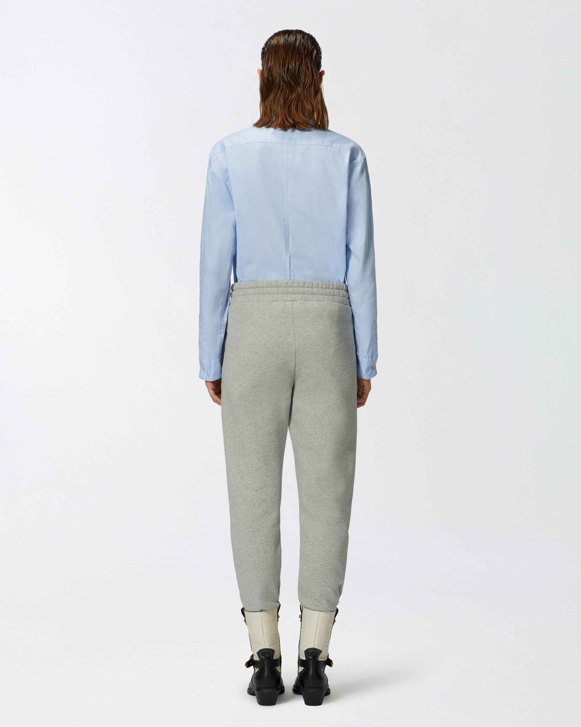 SPORTY JOGGERS WITH LOGO PATCH - 4
