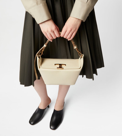 Tod's TOD'S TIMELESS T BOX BAG IN LEATHER MINI - BEIGE outlook