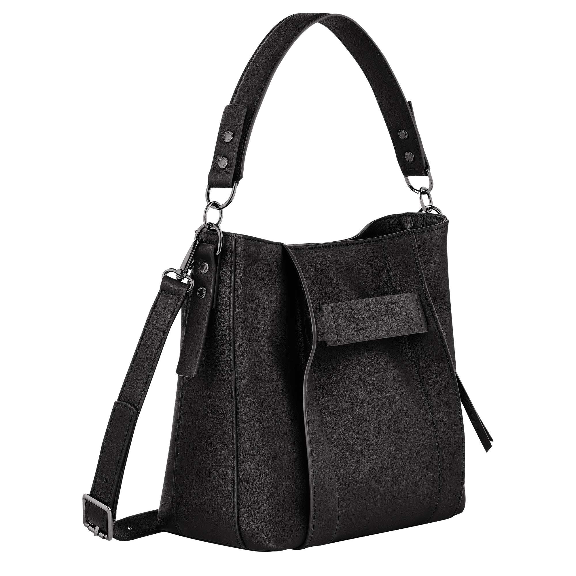 Longchamp 3D S Crossbody bag Black - Leather - 3