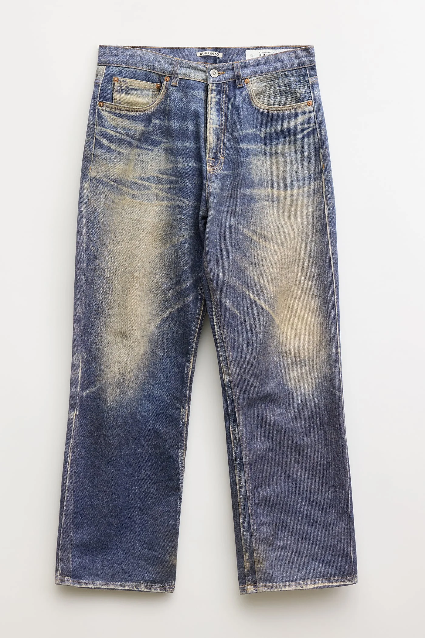 Third Cut Azure Print Denim - 1