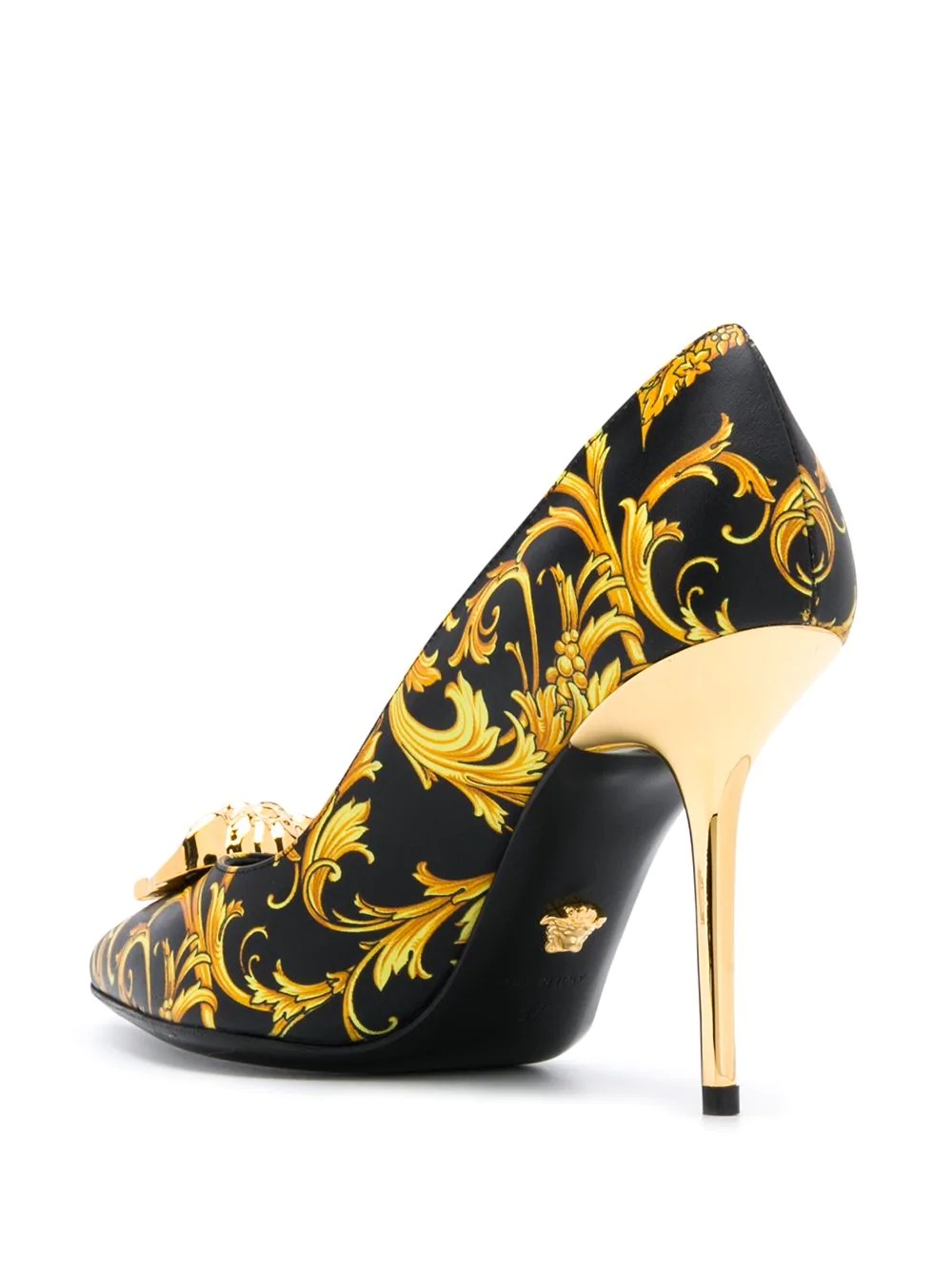 Baroque print Medusa pumps - 3