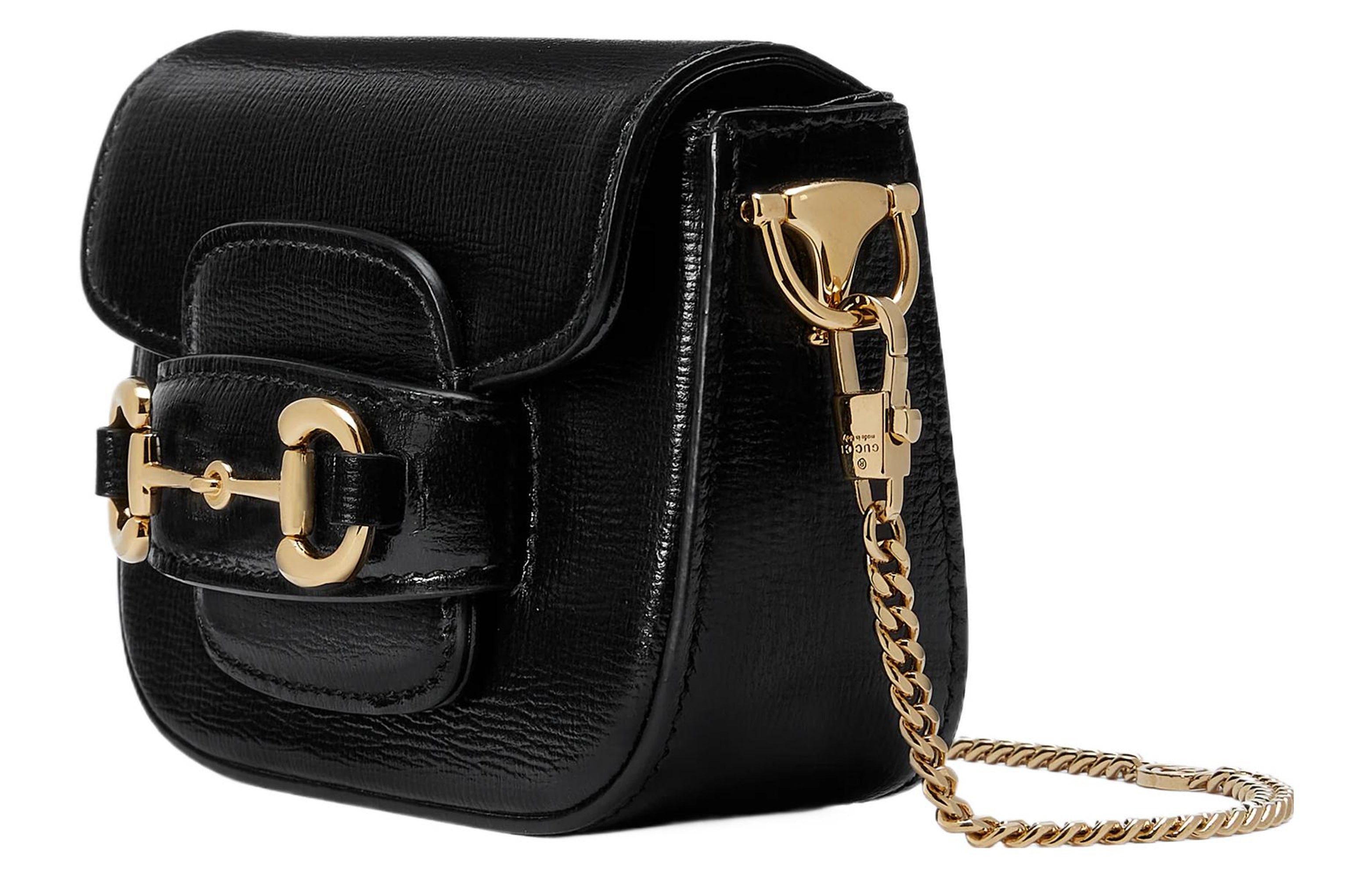 (WMNS) Gucci Horsebit 1955 Super Mini Bag 'Black' 760253-AAA7G-1000 - 2