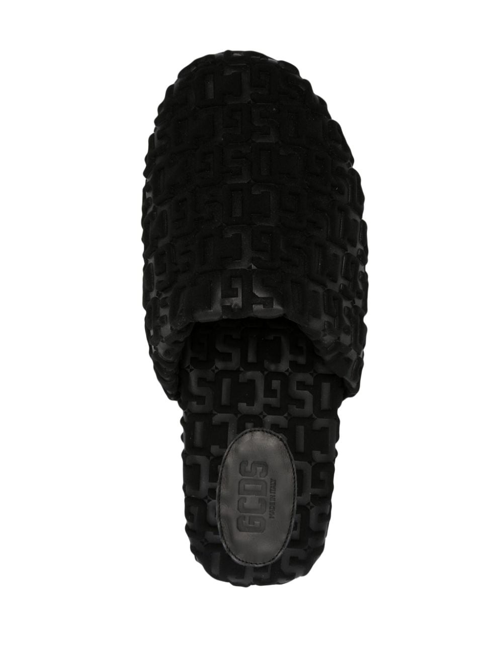 logo-embossed monogram slippers - 4