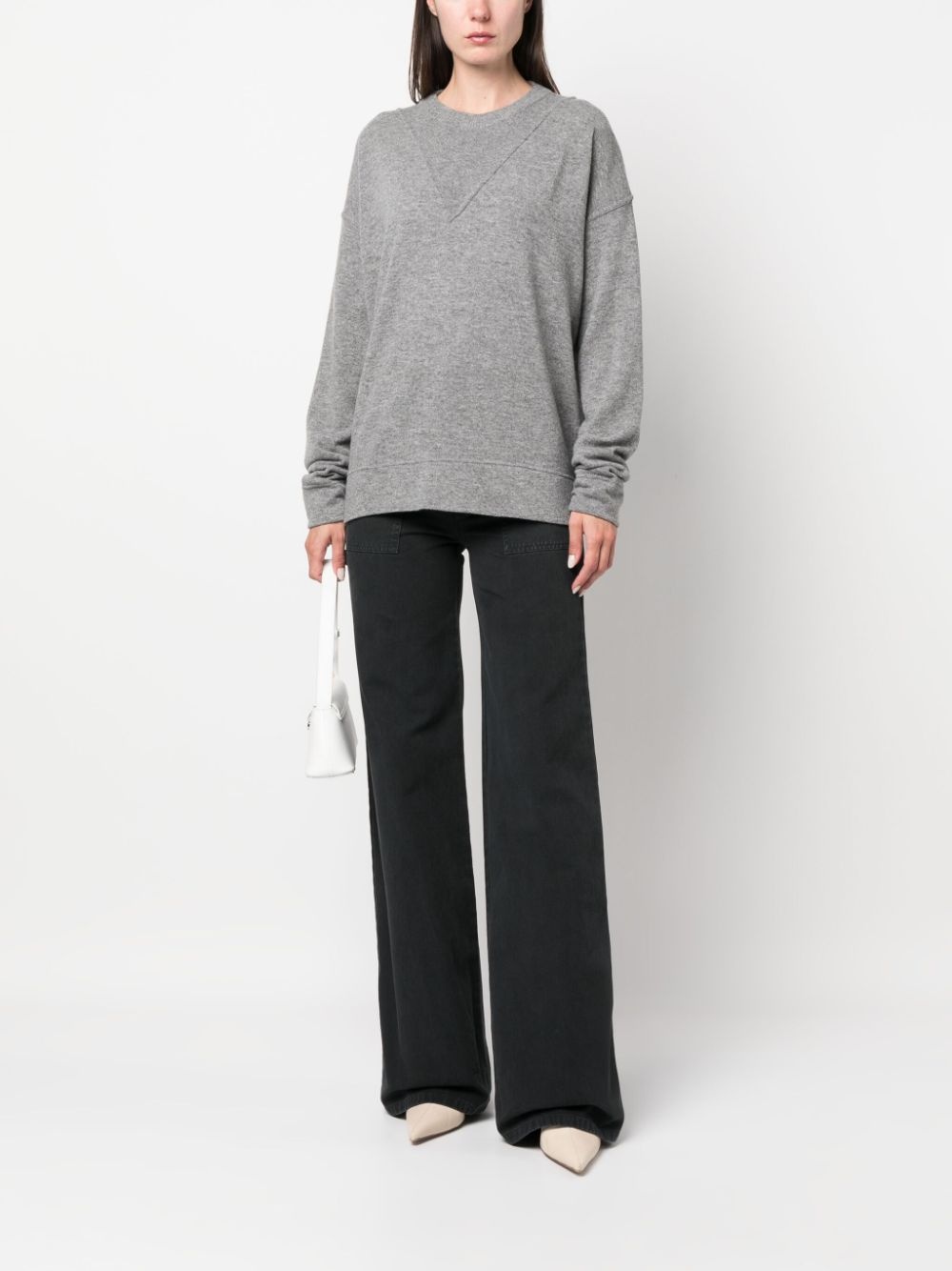 mid-rise wide-leg trousers - 2