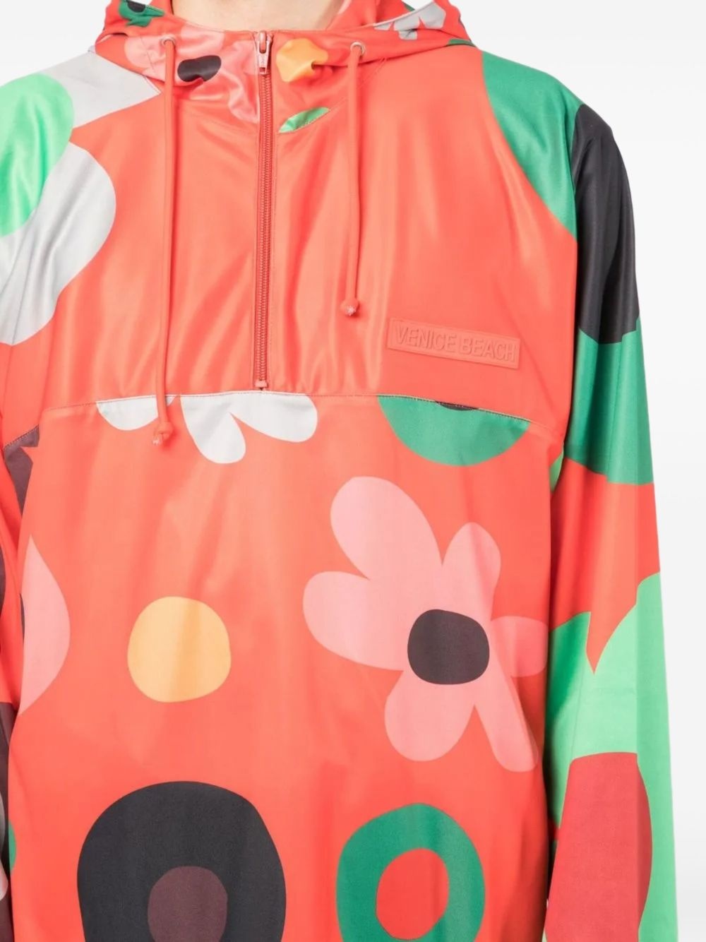 floral-print half-zip jacket - 5