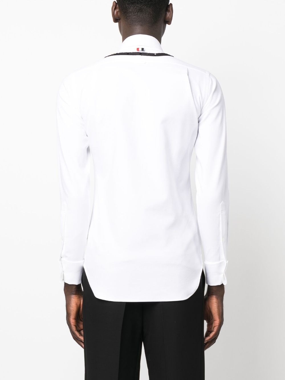 sequin-embellished cotton shirt - 4