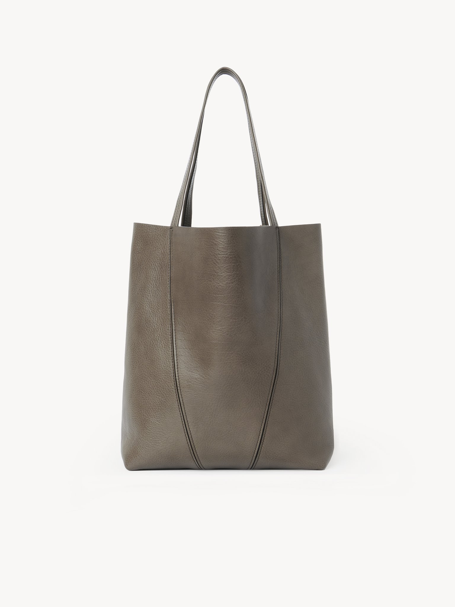 CHLOÉ SPIN TOTE BAG IN GRAINED LEATHER - 5