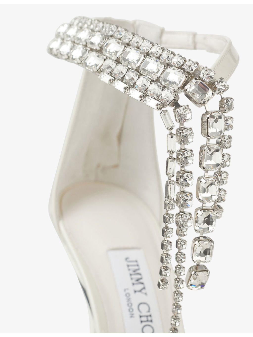 Verity 100 Crystal-Embellished Patent-Leather Heeled Sandals - 5