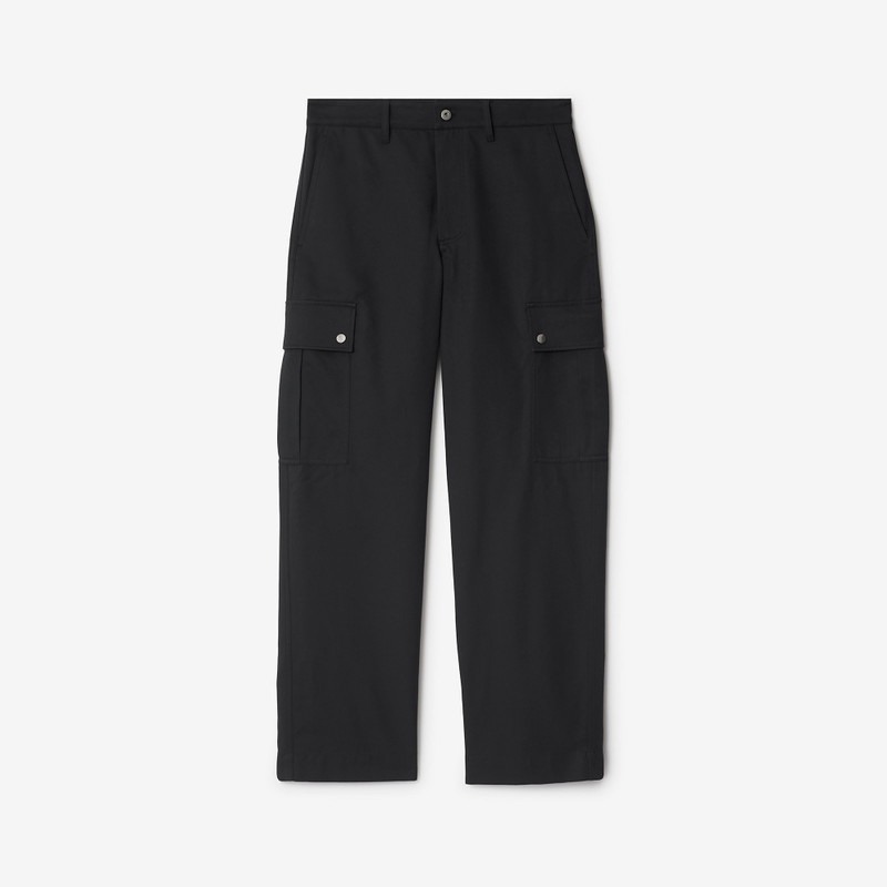 Cotton Blend Cargo Trousers - 1