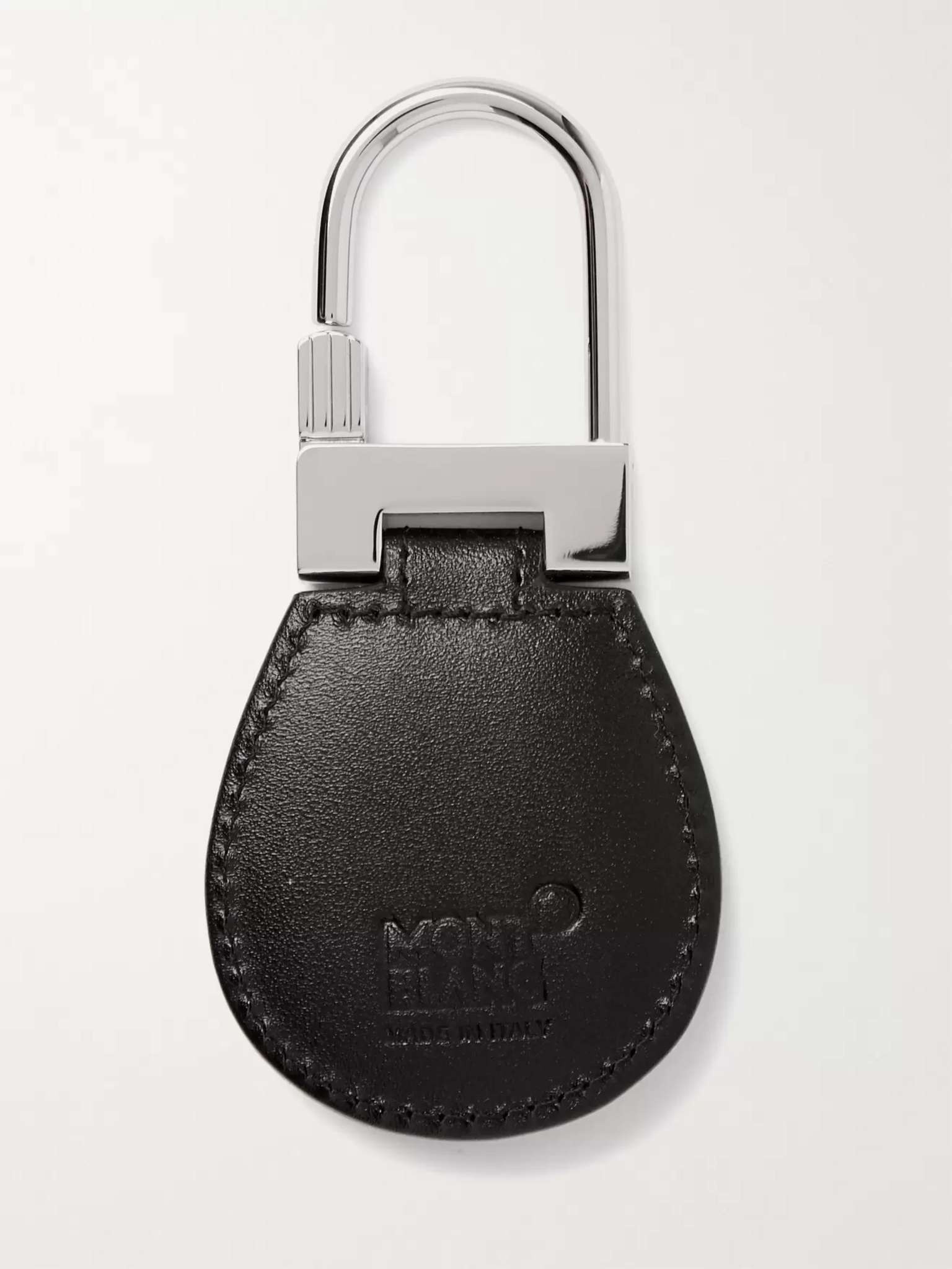 Meisterstück Leather and Palladium-Plated Key Fob - 3