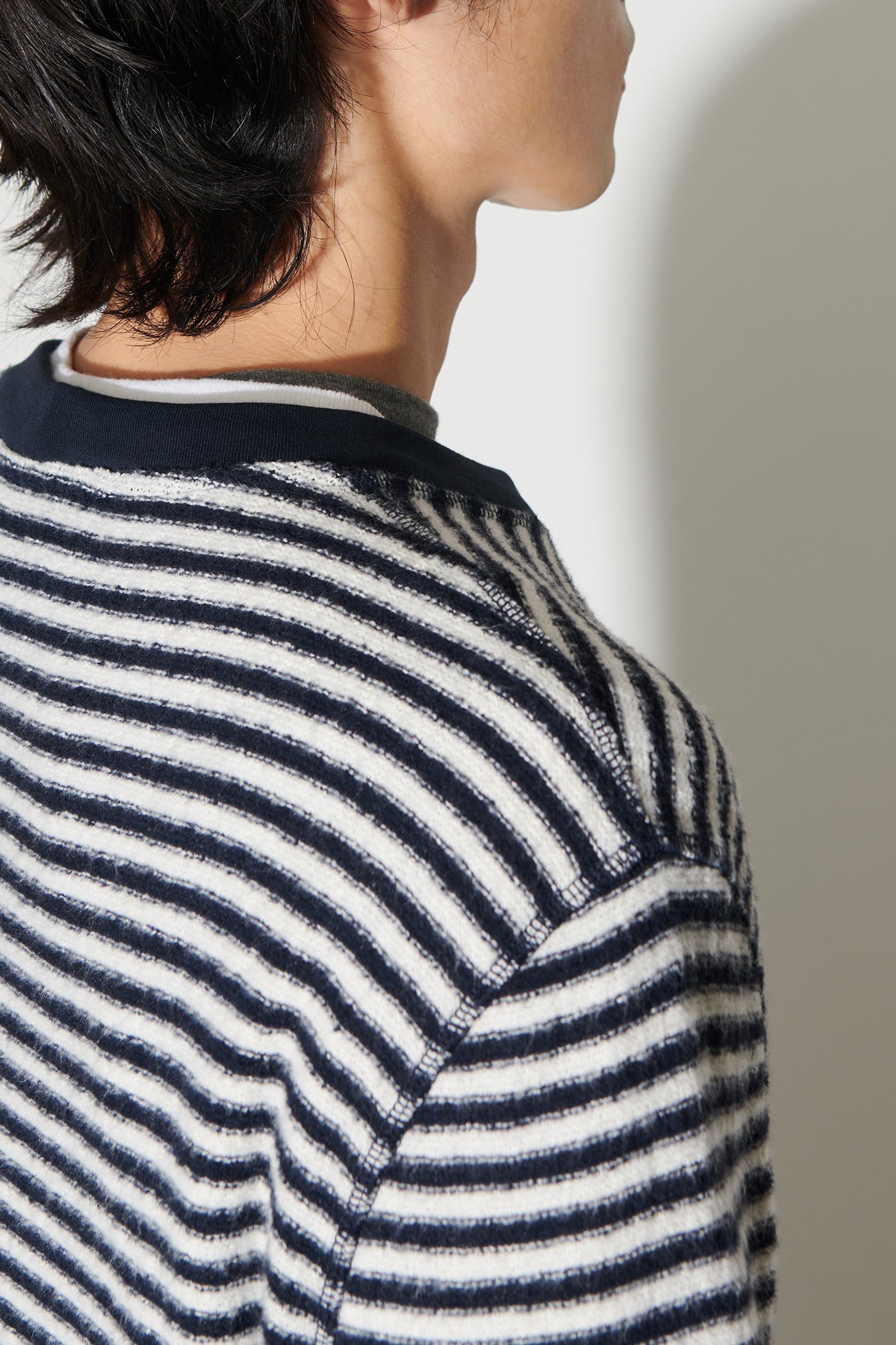 Artist Roundneck Malaga Stripe Brushed Cotton - 6