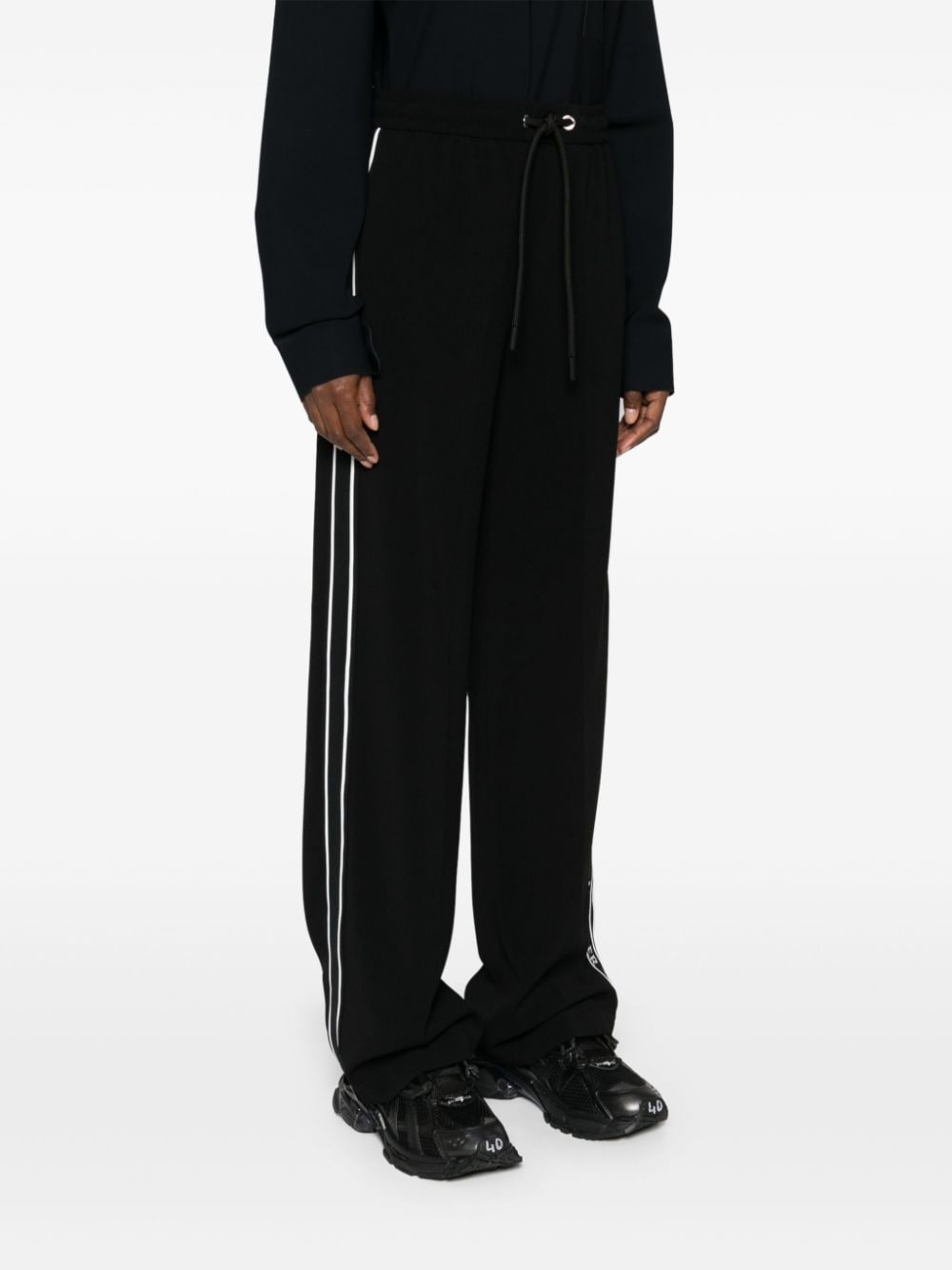 pressed-crease straight-leg trousers - 3