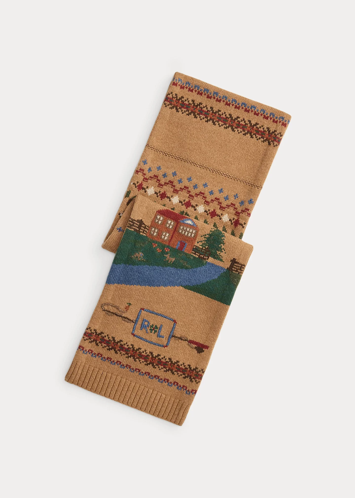 Scenic Wool-Blend Scarf - 1