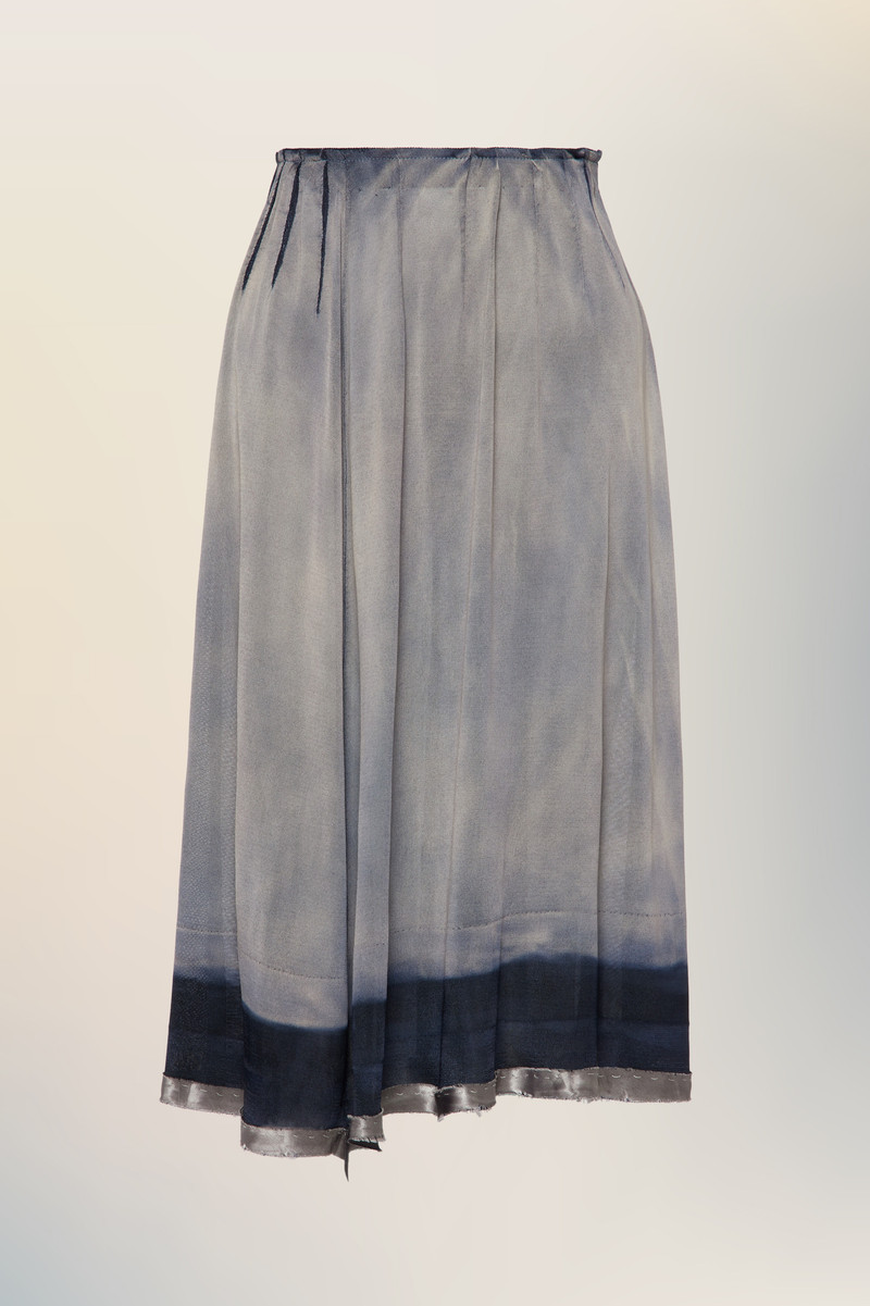 Maison Margiela Sun-faded midi skirt outlook