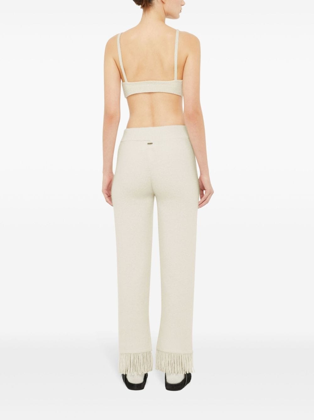 Finest fringe-detail trousers - 5