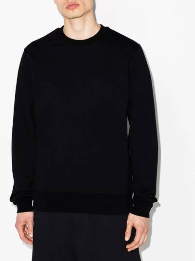 Y-3 tonal-logo crew-neck sweatshirt outlook