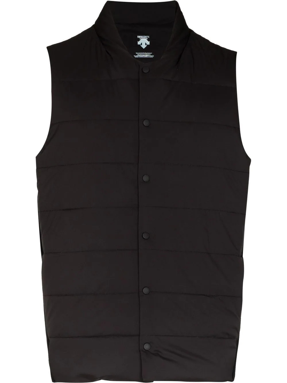 zip-up down gilet - 1