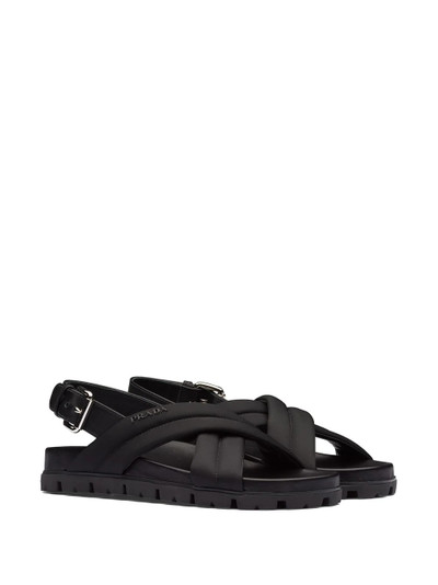 Prada padded strap sandals outlook