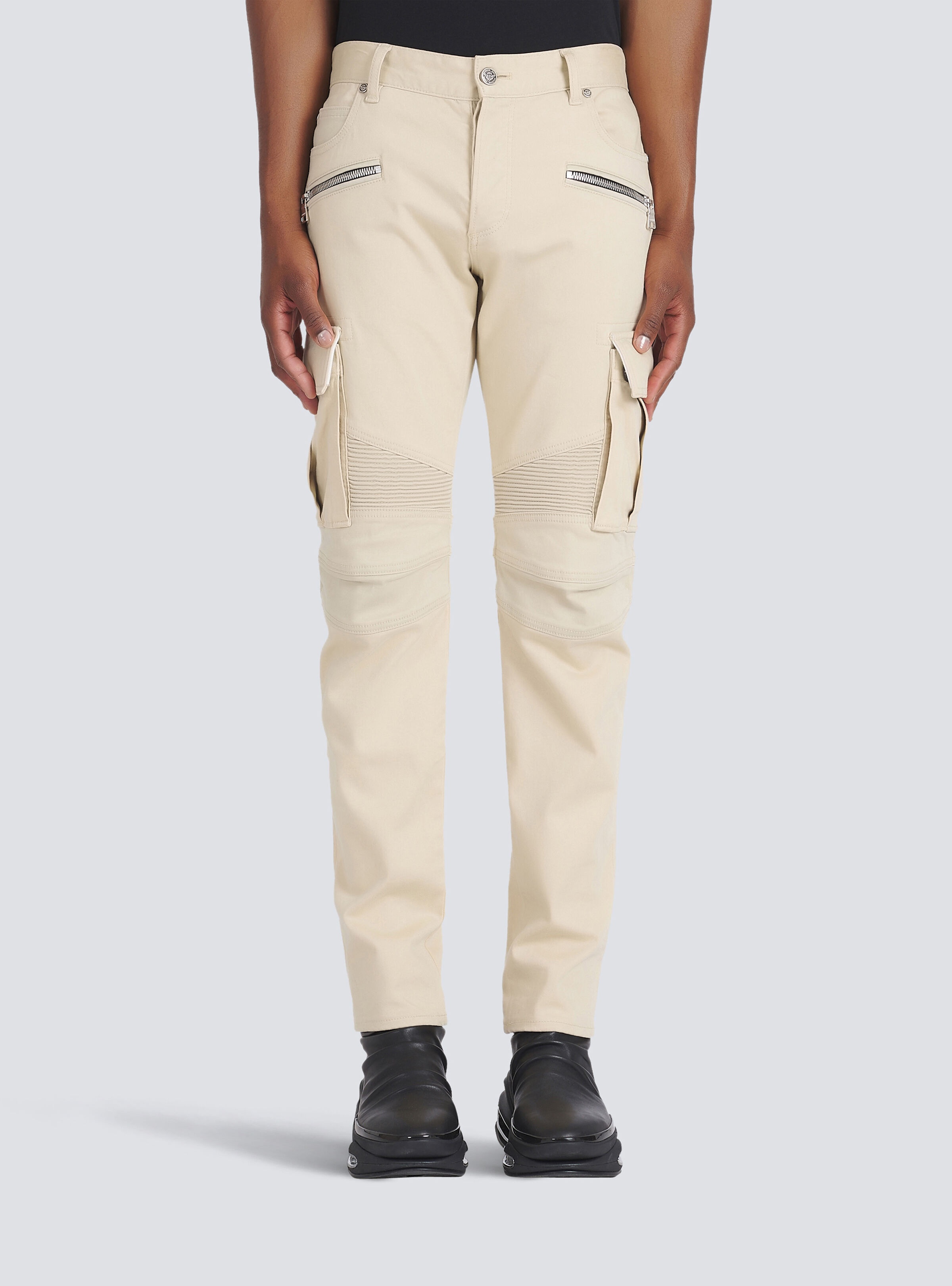 Cotton cargo trousers - 6