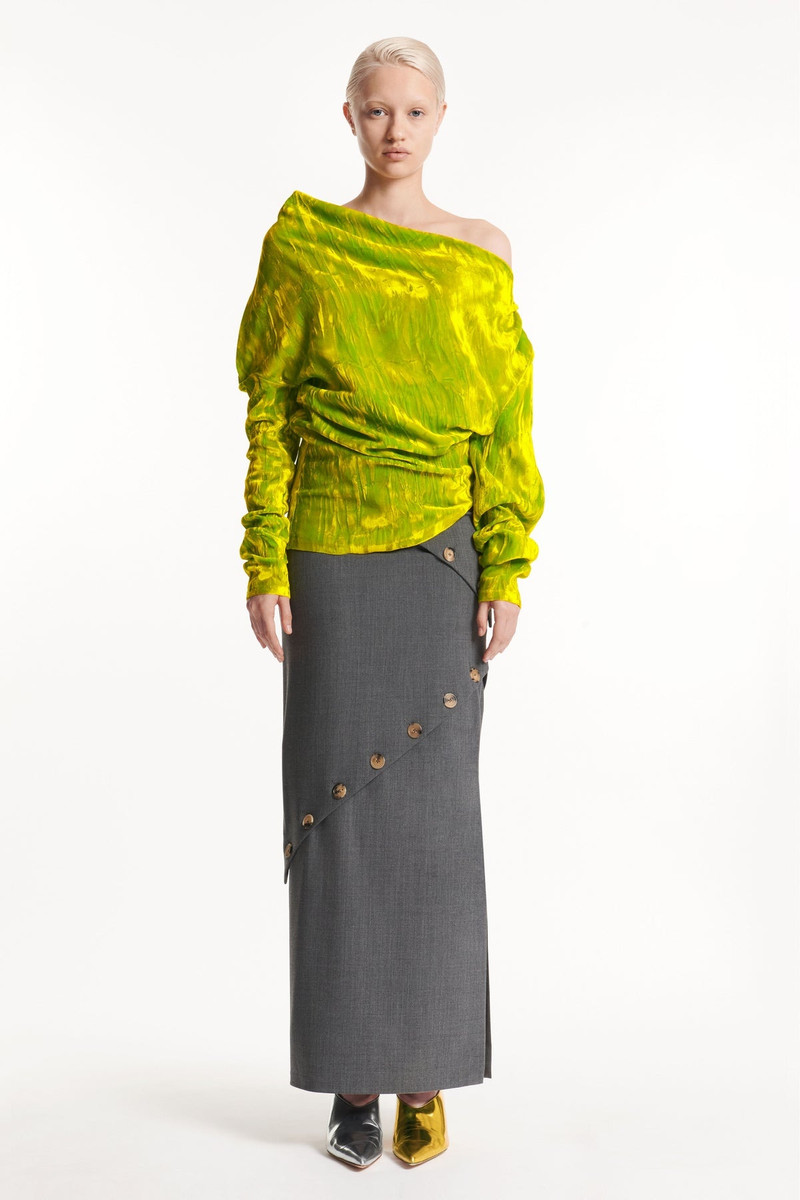 ASYMMETRIC LONGSLEEVE TOP CITRON 2