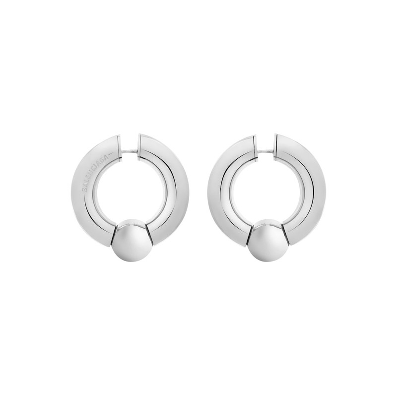 Mega Earrings  in Silver 1