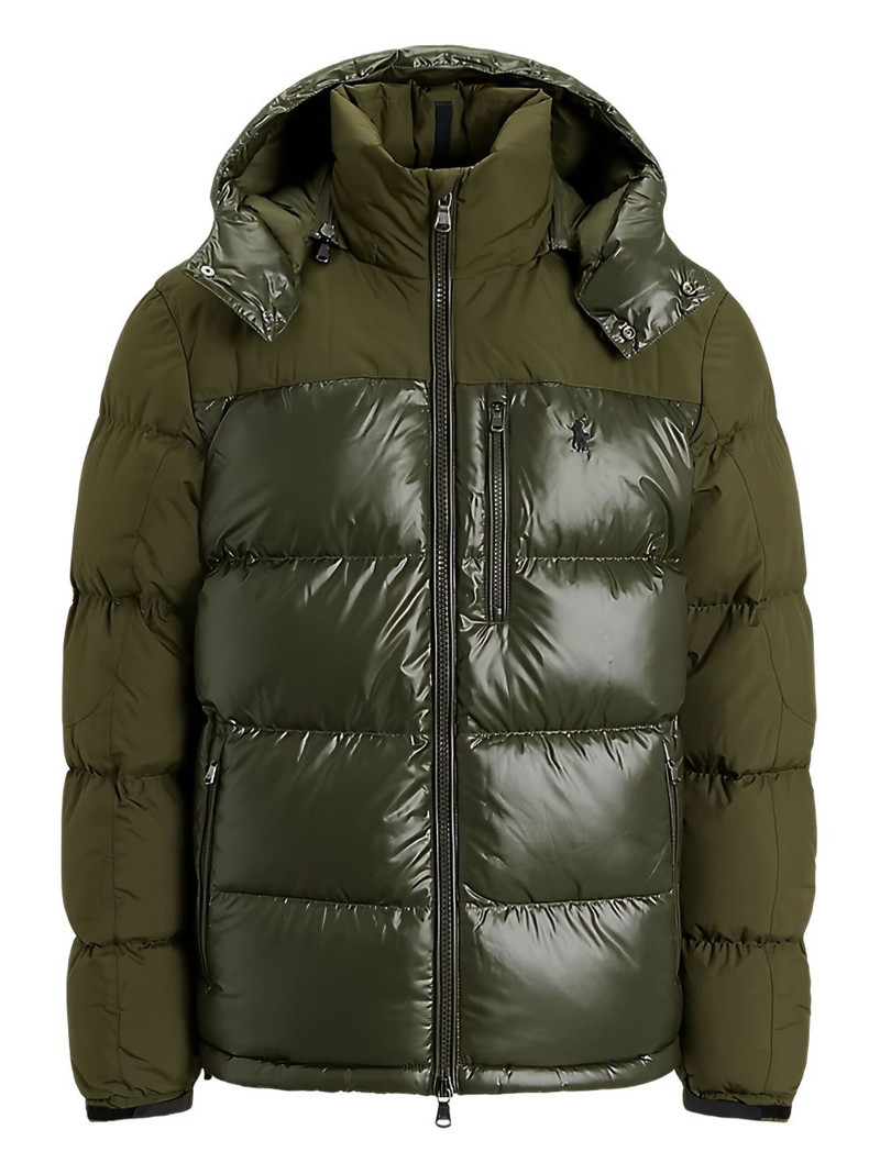 attached-hood padded jacket 1