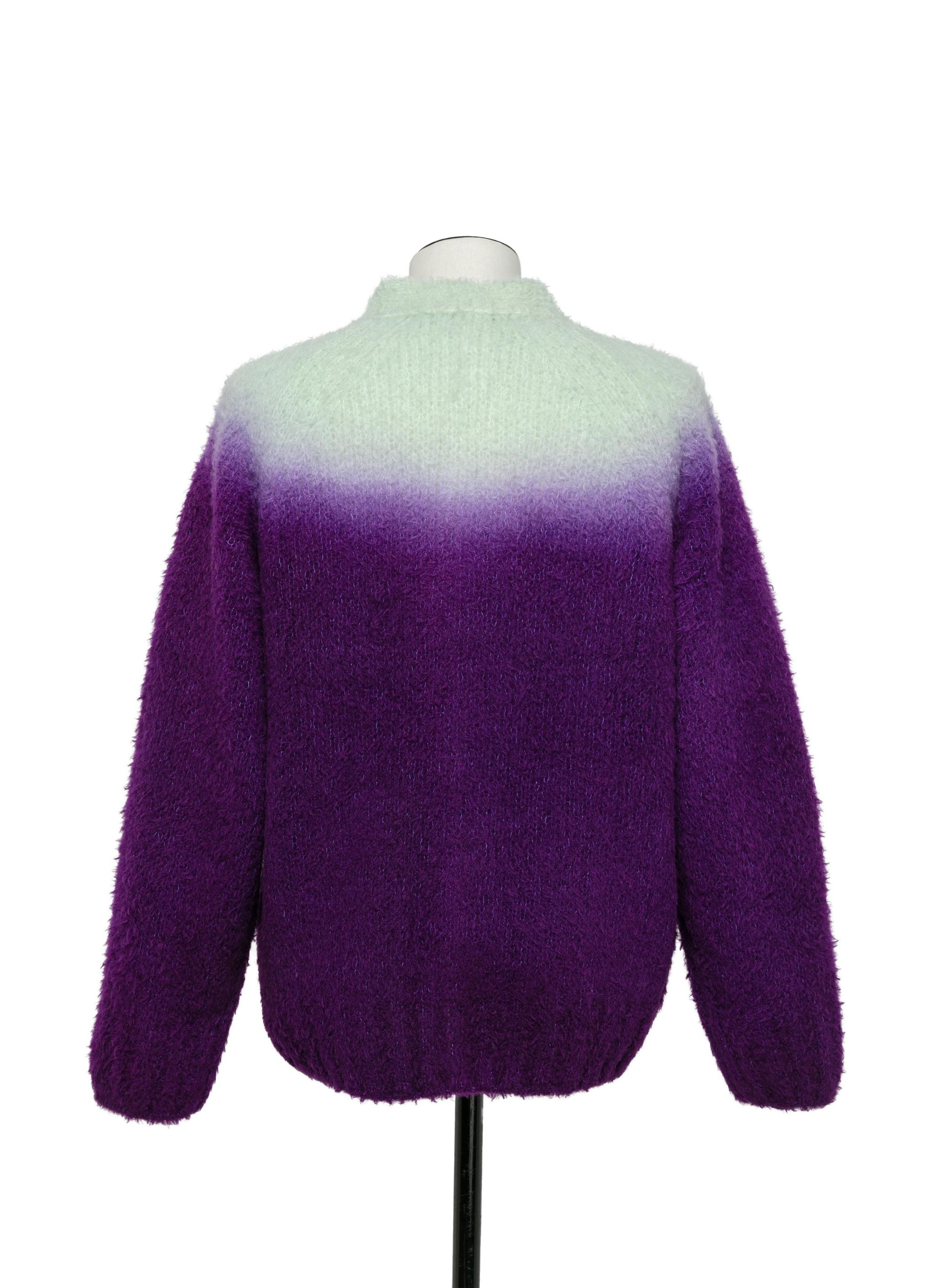 Gradation Dye Knit Cardigan - 3