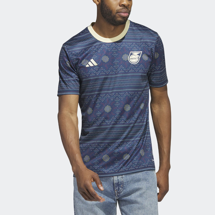 adidas Jamaica Tiro 23 Pre-Match Jersey 'Collegiate Navy' HS5227 - 5
