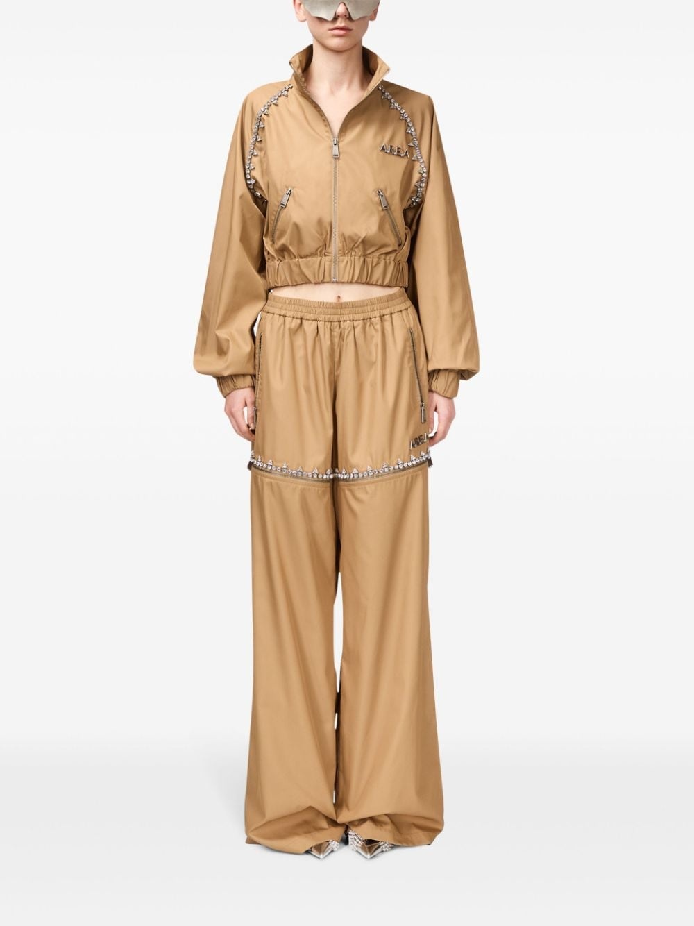 Crystal Slit track pants - 2