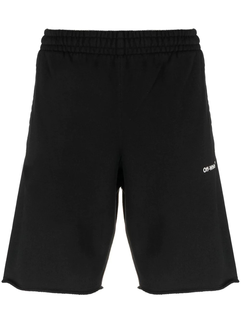 Arrows-motif cotton track shorts - 1