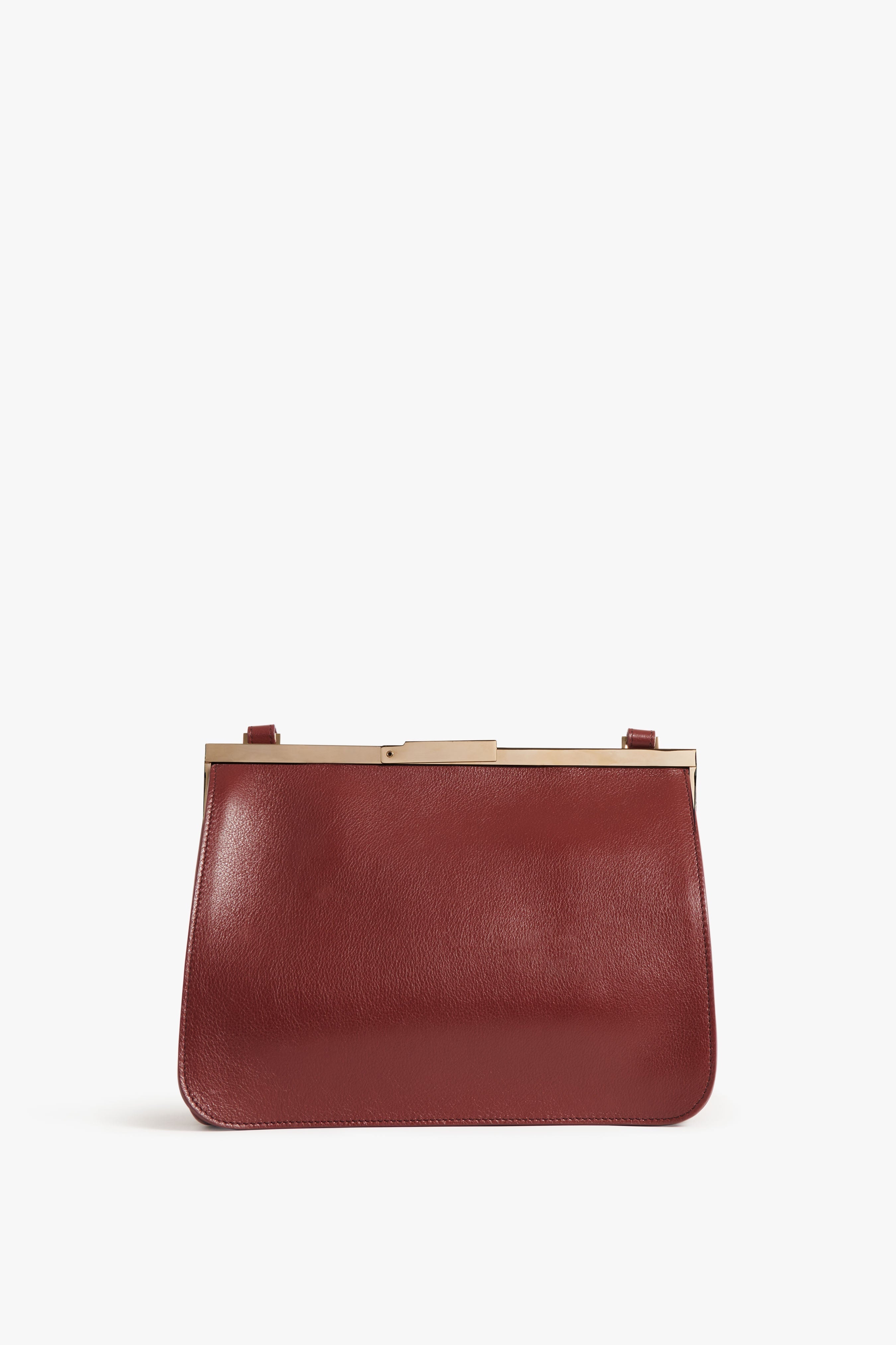 Frame Satchel Bag In Burgundy Leather - 4