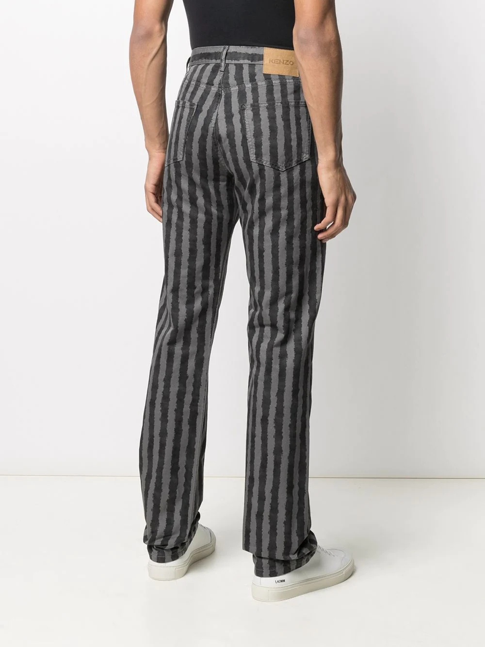 striped cotton trousers - 4