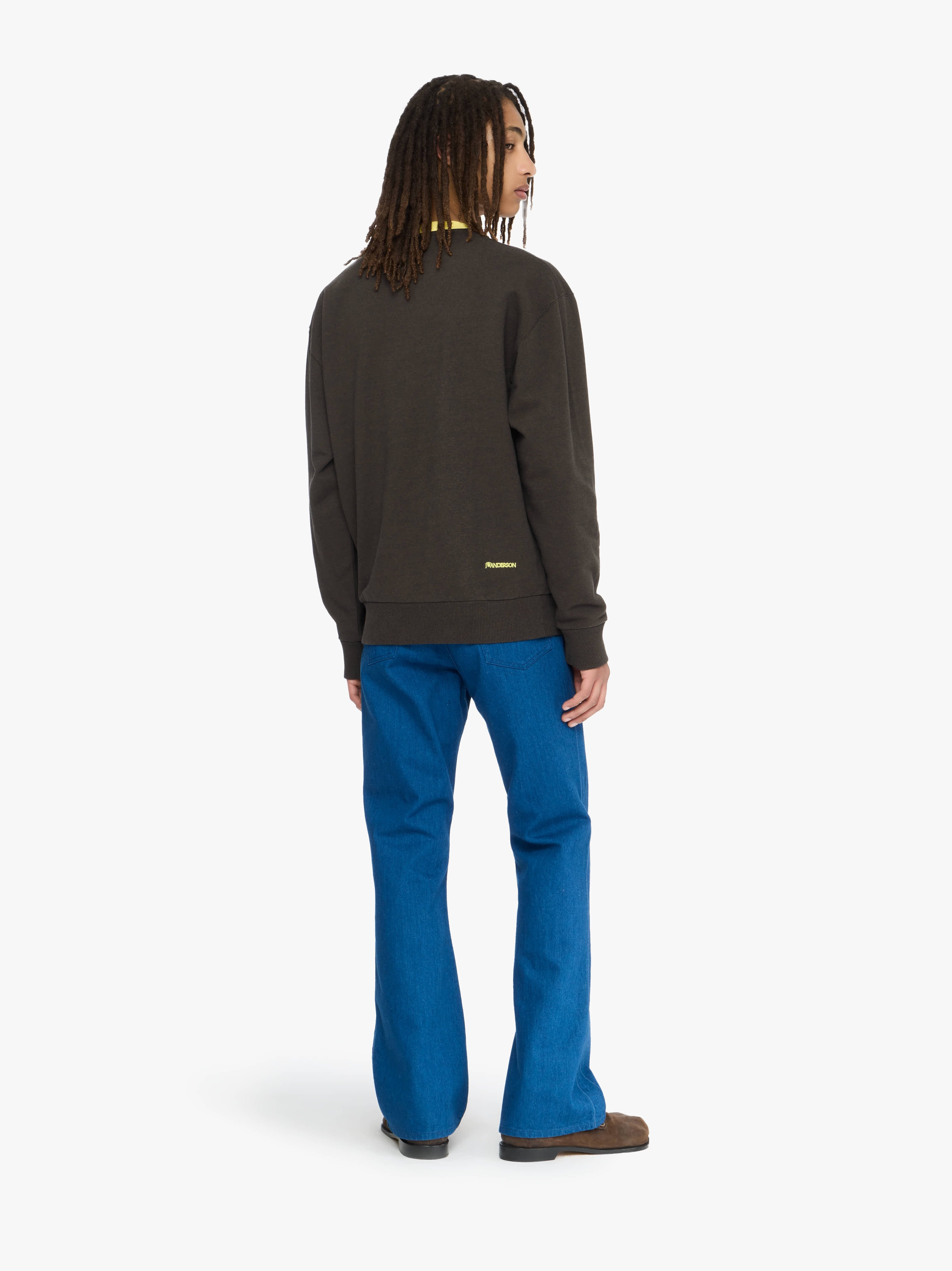 CONTRAST TRIM SWEATSHIRT - 3