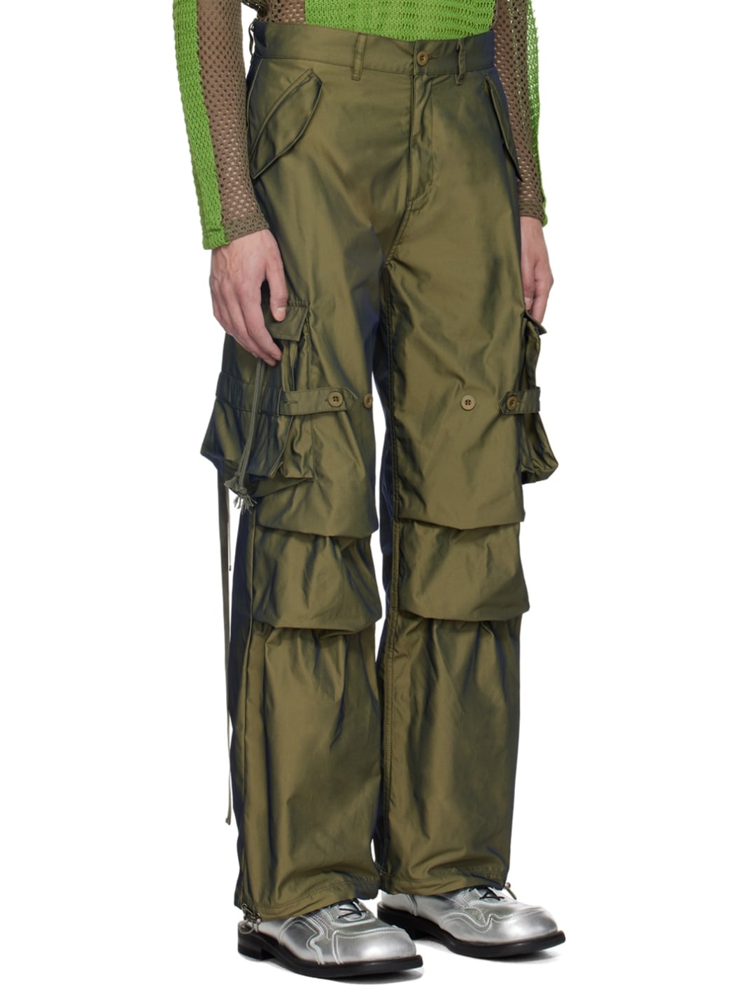 Khaki Loe Fatani Cargo Pants - 2