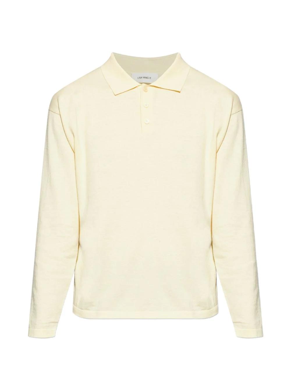 button long-sleeve polo shirt - 1