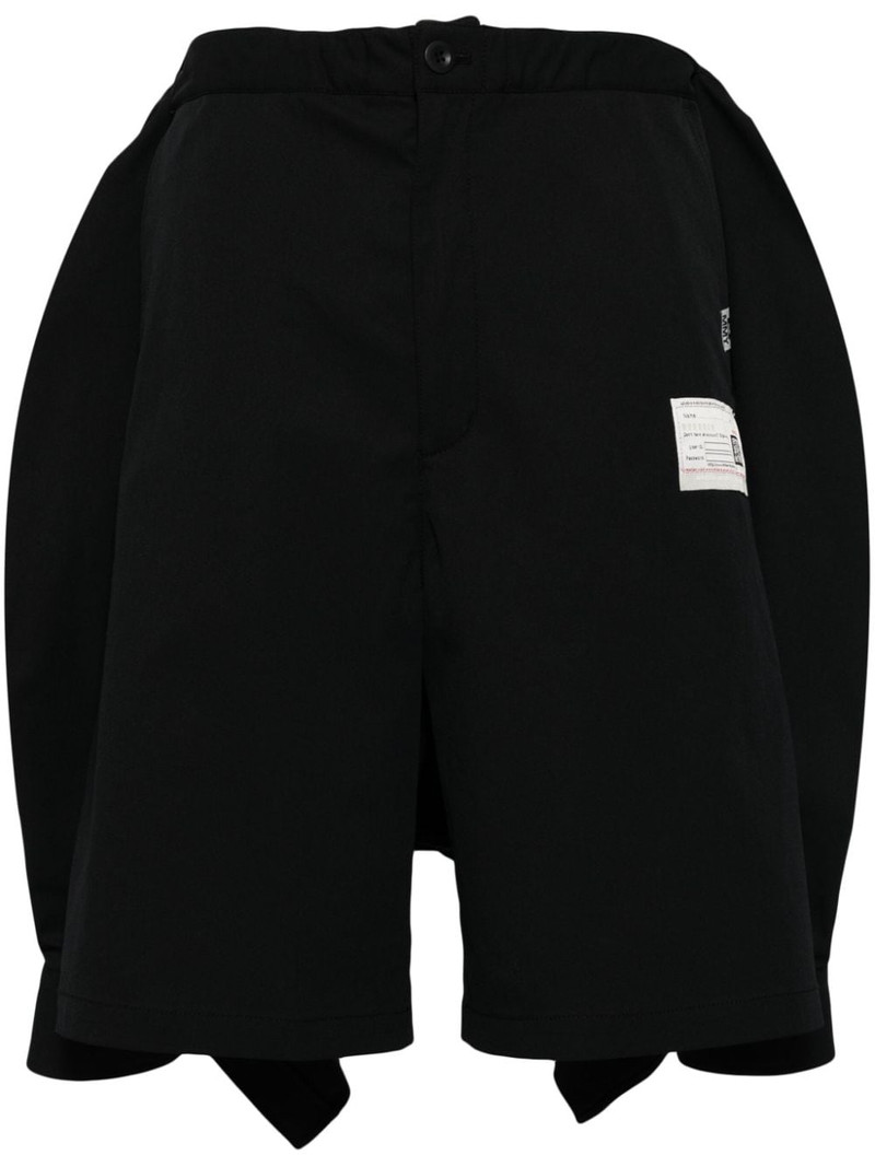 deconstructed combo cotton shorts 1