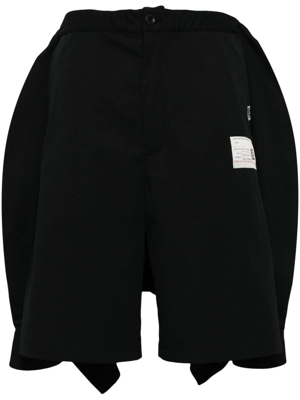 deconstructed combo cotton shorts - 1