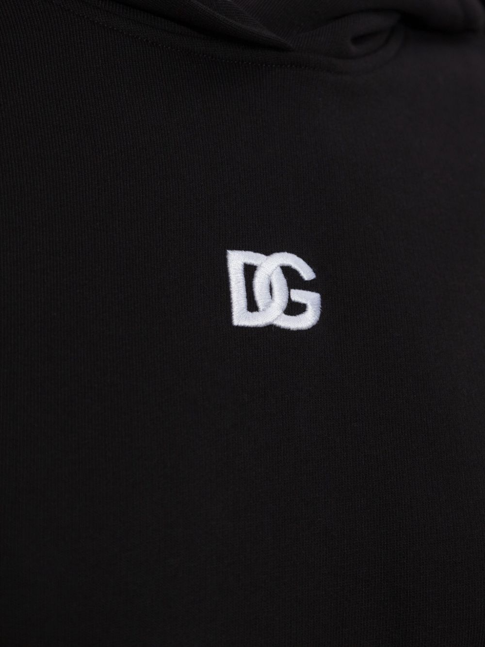 logo-embroidered hoodie - 5