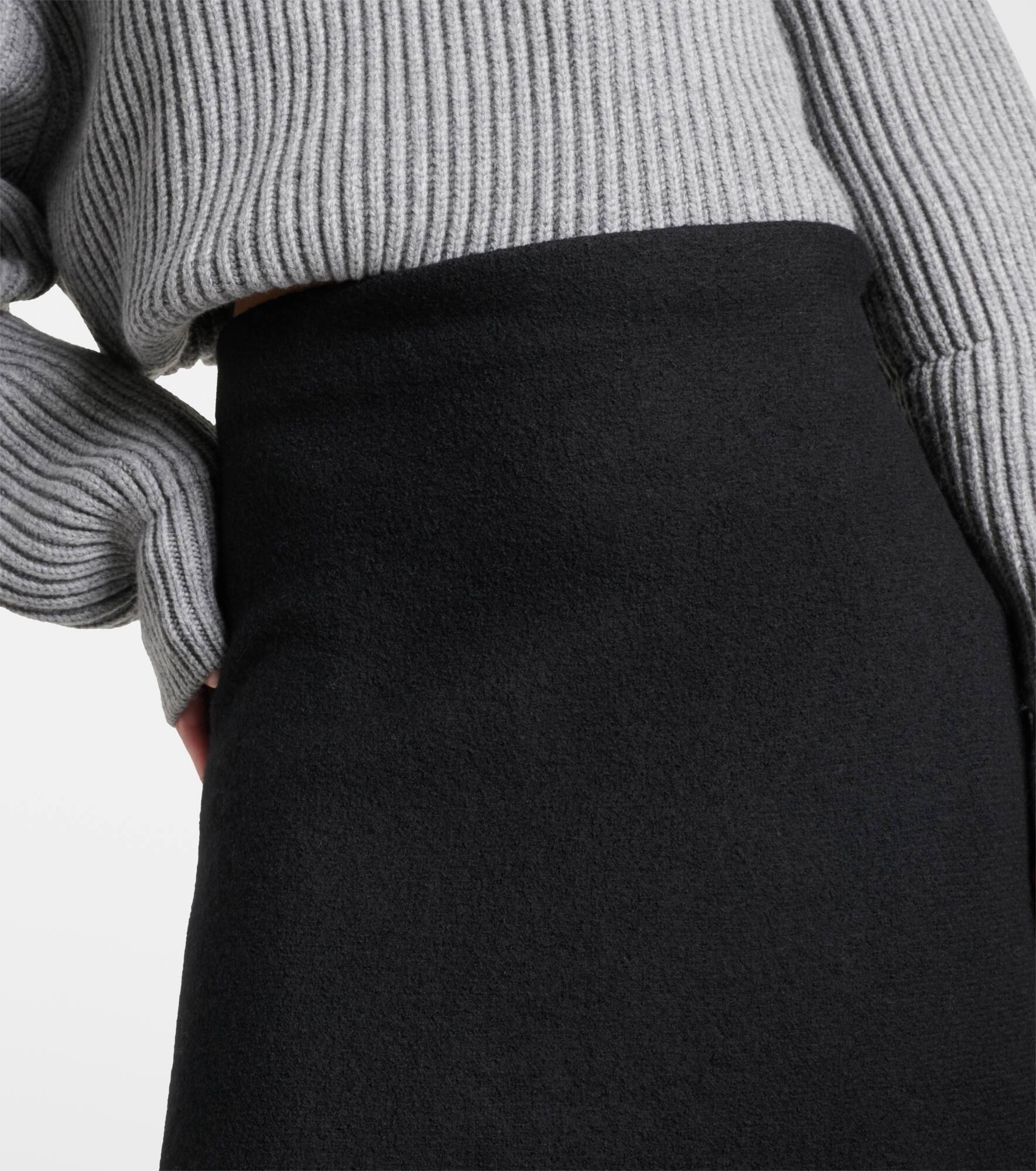 Wool midi skirt - 4