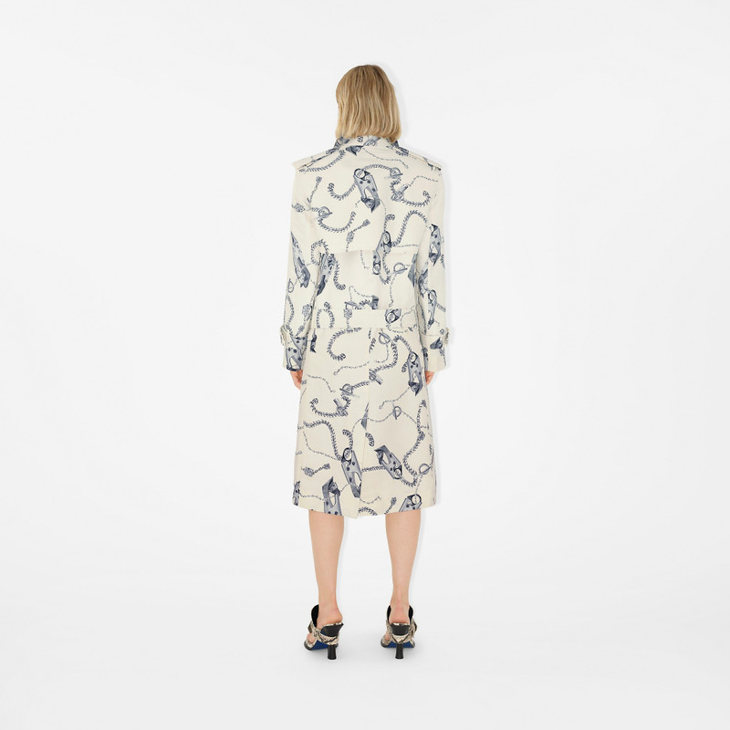 Long Knight Hardware Tricotine Trench Coat 4