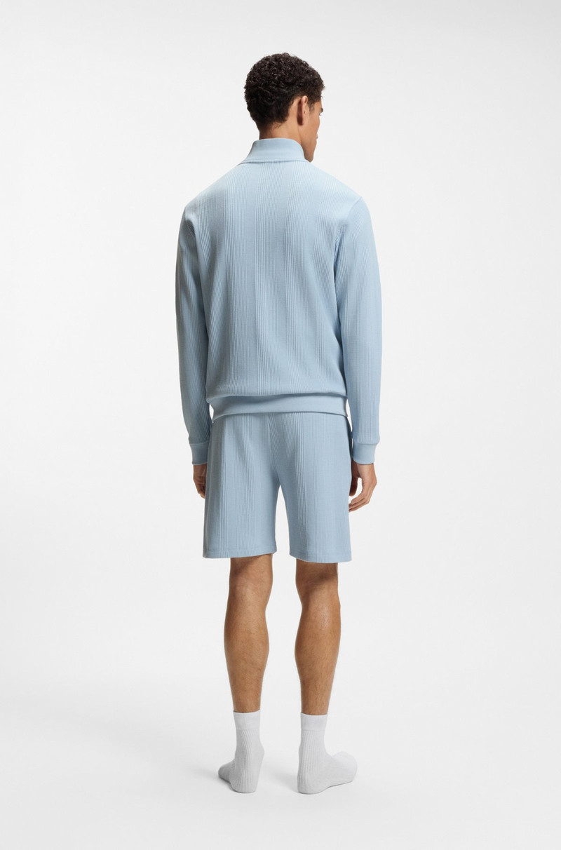 COTTON-BLEND JACKET WITH WAFFLE STRUCTURE 4