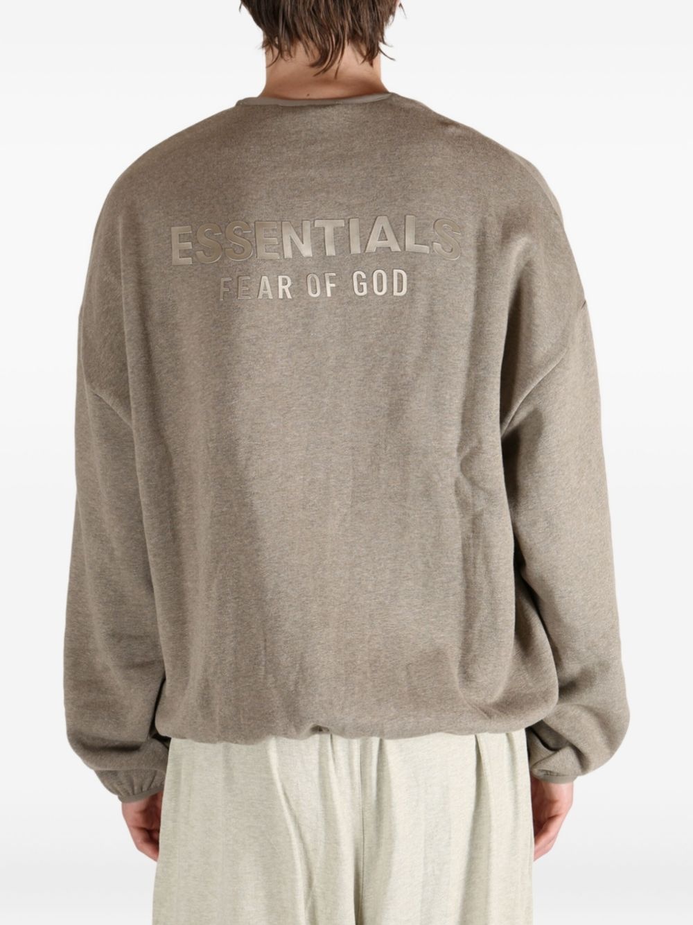 elasticated-hem sweatshirt - 4