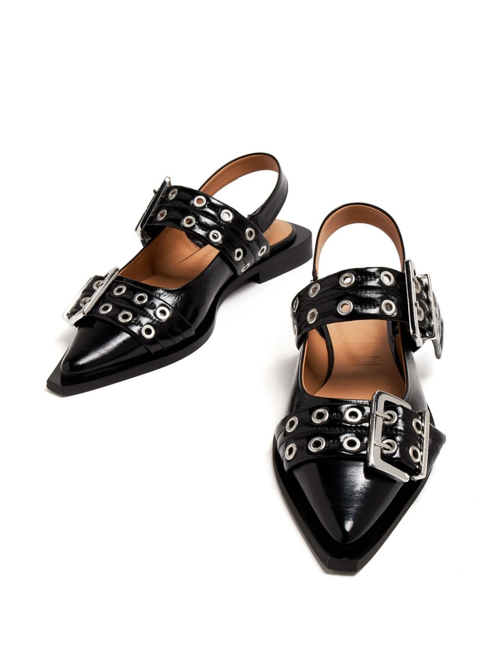 buckle ballet pumps - 2