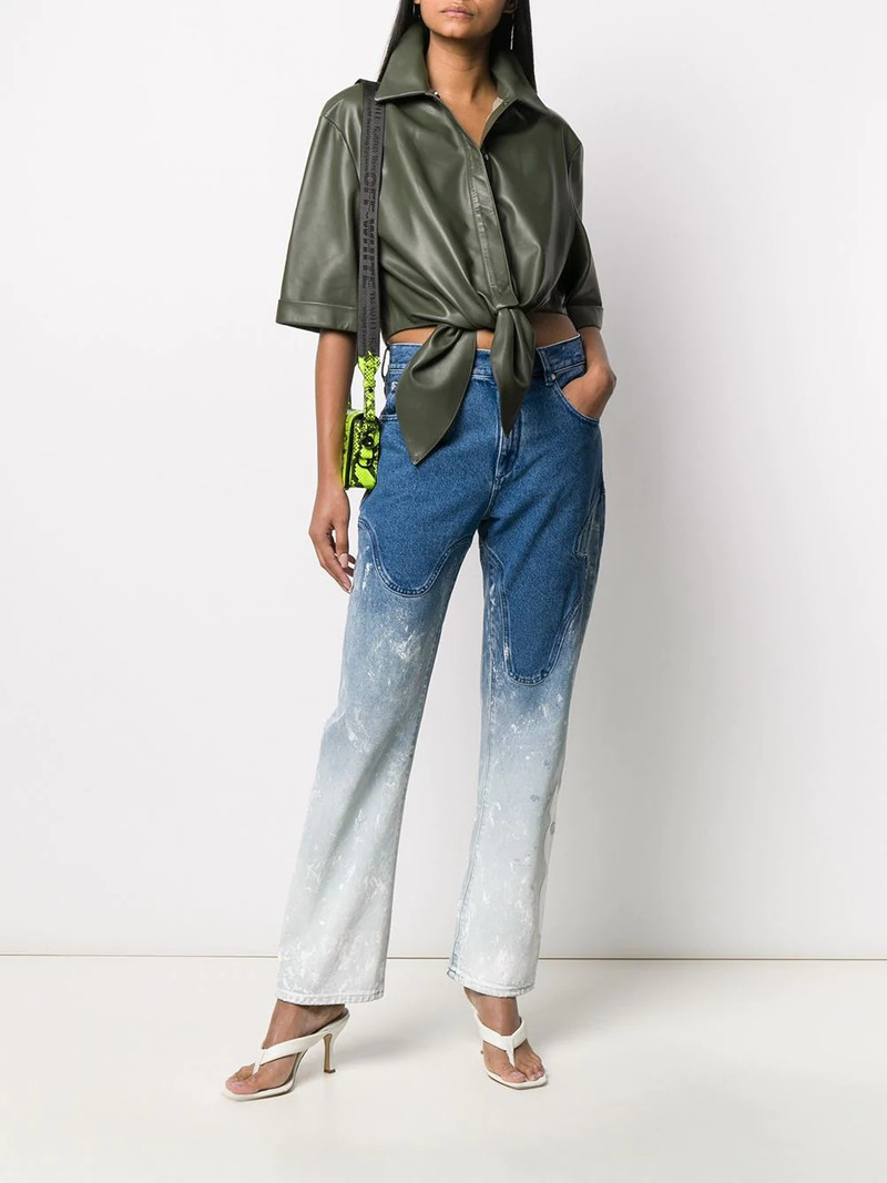 Off-White bleached baggy jeans outlook
