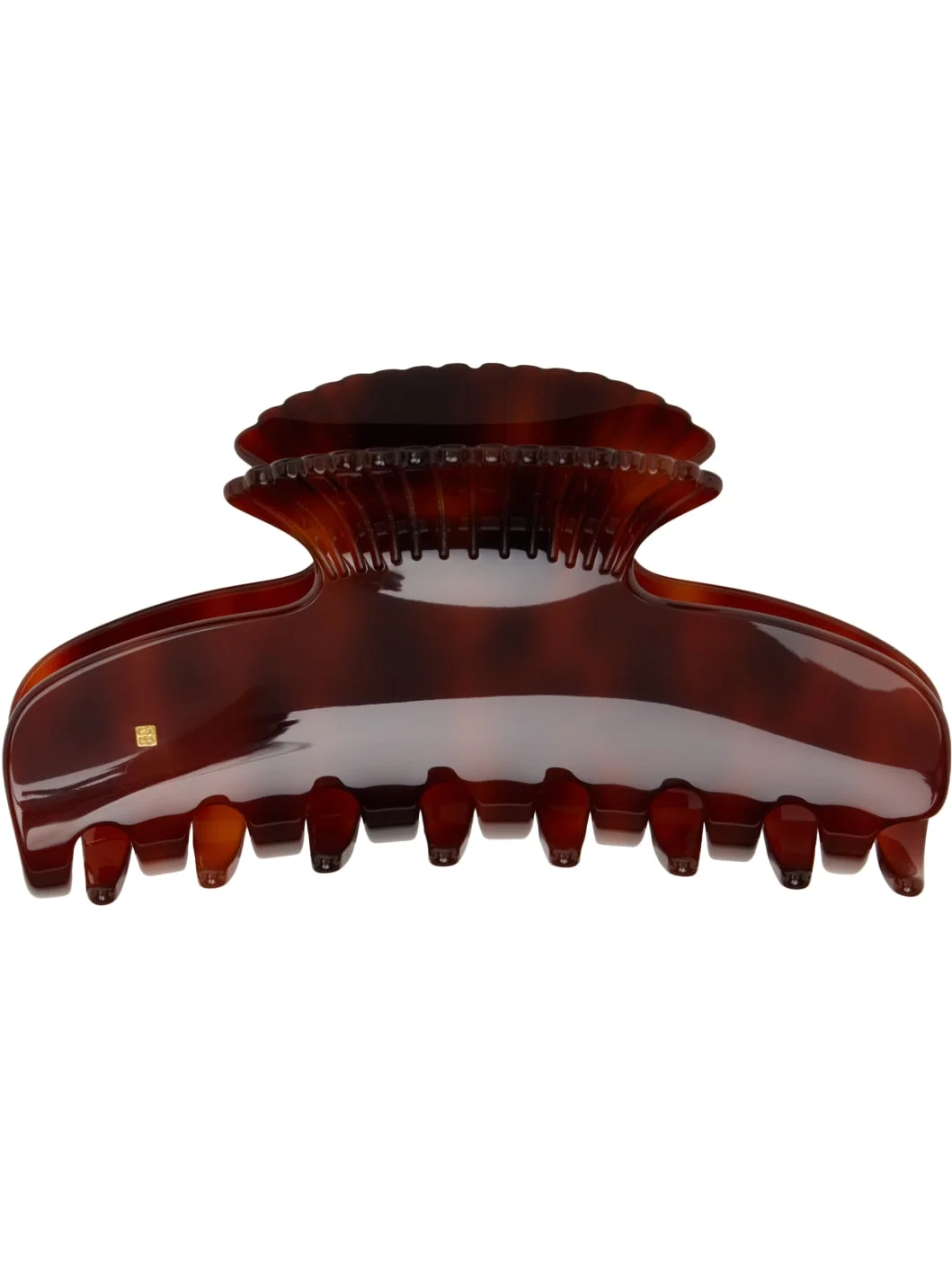 Brown Fan Shell Claw Clip - 1