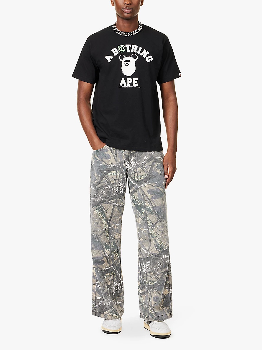 A Bathing Ape x Medicom Be@r graphic-print cotton-jersey T-shirt - 2