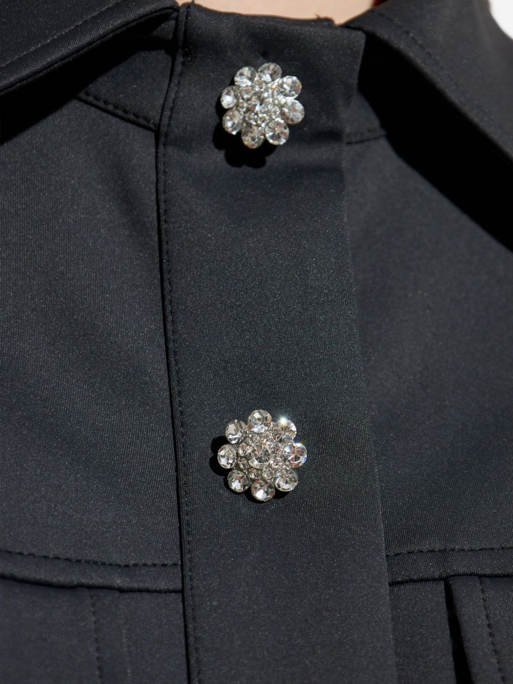embellished short-sleeved mini day dress - 5