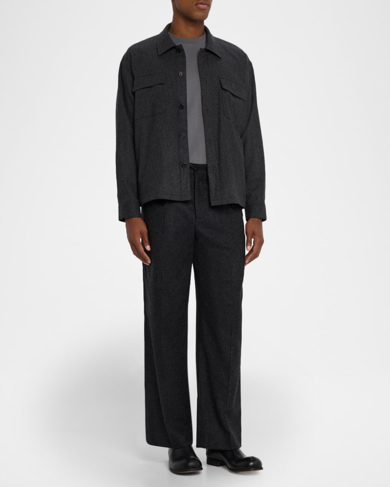 FRAME Men's Wool-Blend Two-Pocket Overshirt outlook