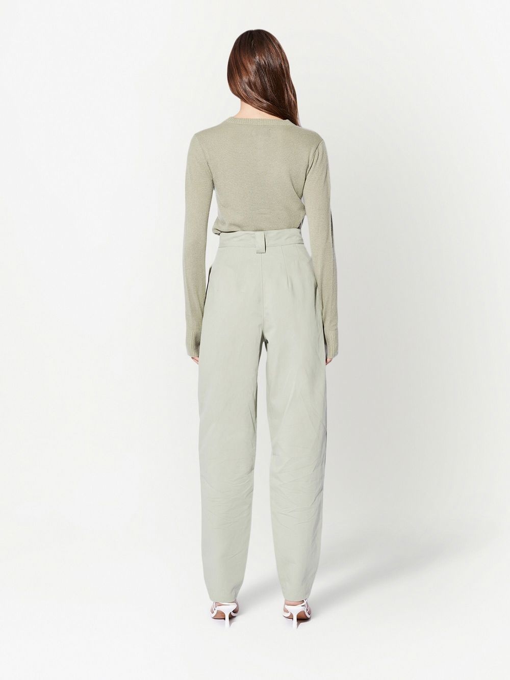 Manollo pleated tapered trousers - 4